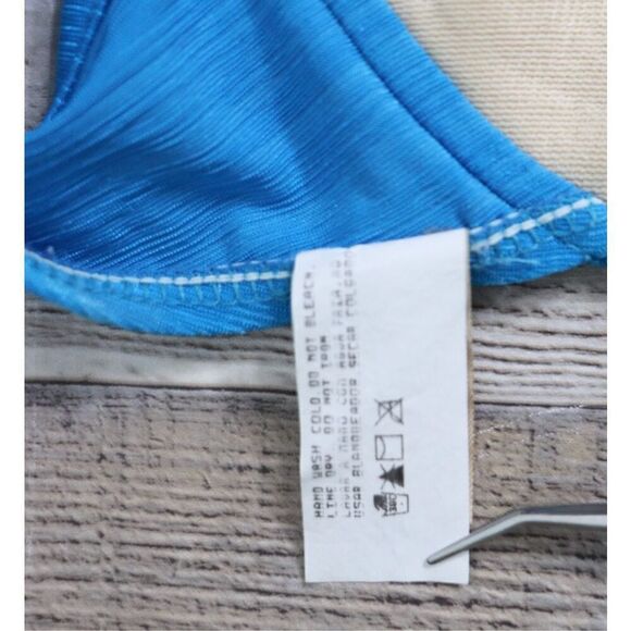 BOGOF LE Cove Padded Blue Wrinkled Underwire Bikini Swim Top 12 Beach Swimwear - Picture 5 of 8